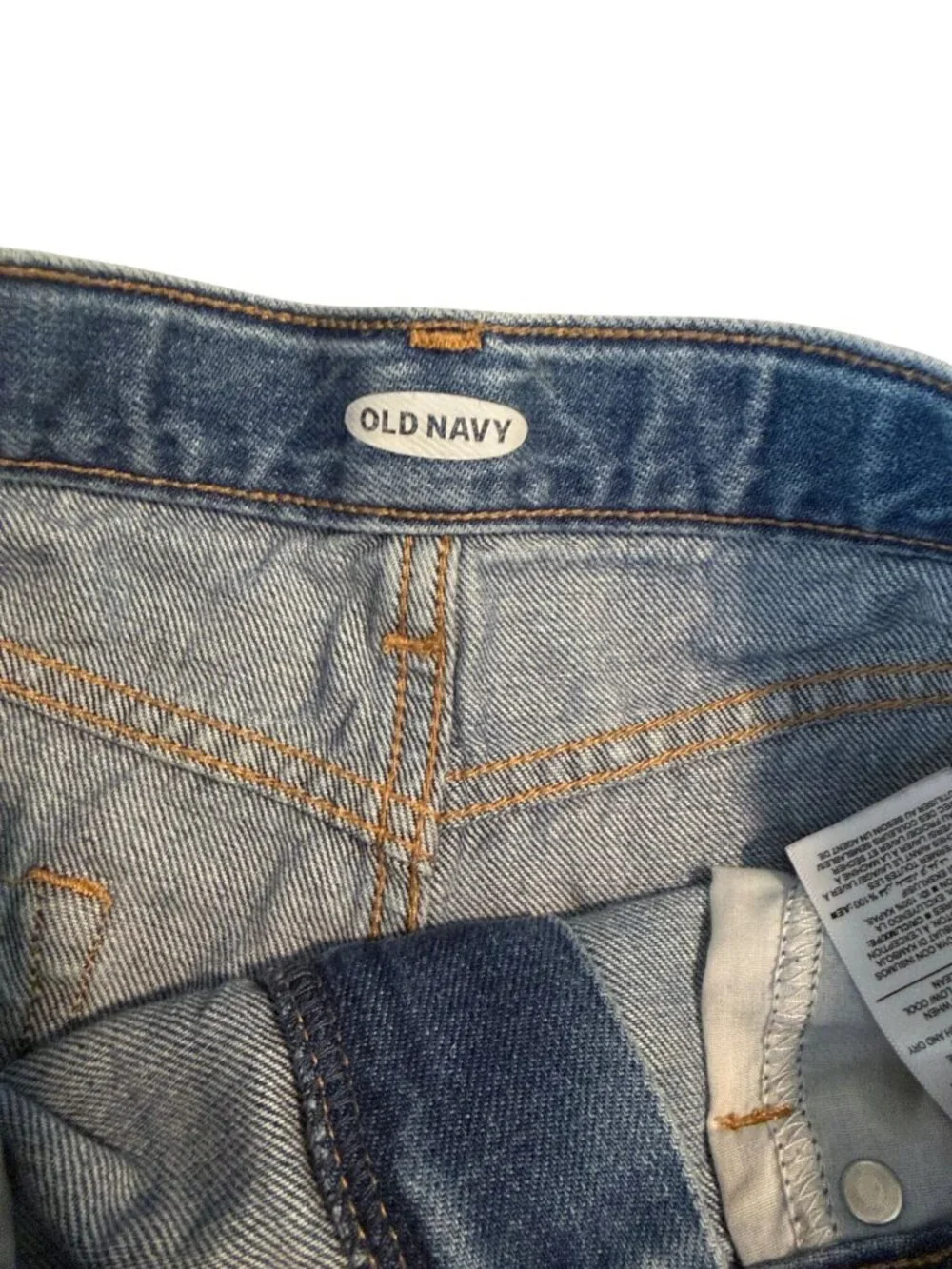 Old Navy Denim  Daisy Embroidered Cutoff Frayed Jean Shorts Size 16